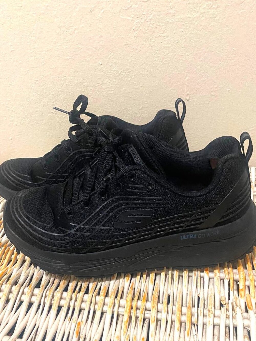 WOMEN'S SKECHERS WORK ELITE SLIP RESISTANT SHOES 7